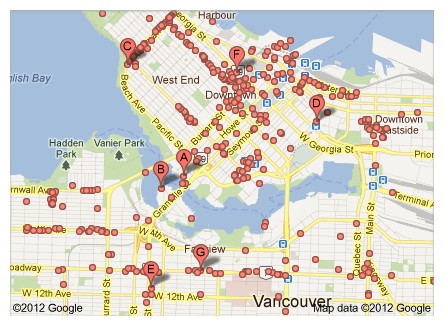 Google Places Optimization Services Map